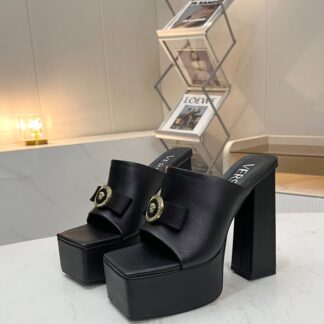 VERSACE SQUARE TOE CHIC HIGH HEELS