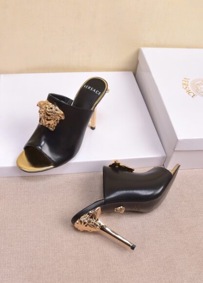 VERSACE Fashion High Heeled Sandals - Image 4
