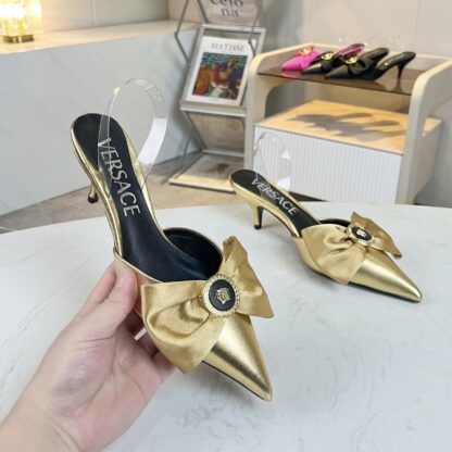 VERSACE new bow exquisite sandals high heels - Image 4