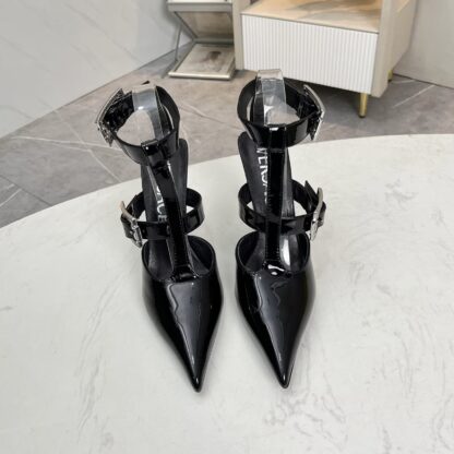 VERSACE new pointed toe thick heel high heels - Image 4