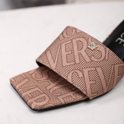 VERSACE New Open Toe High Heel Mules - Image 4