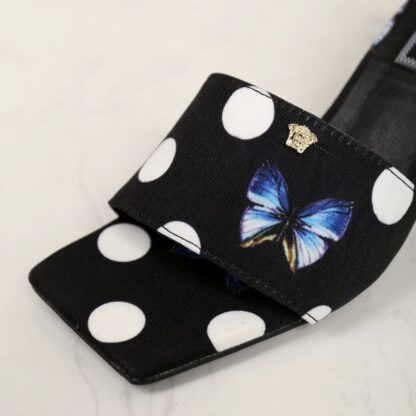 VERSACE New Open Toe High Heel Mules - Image 4