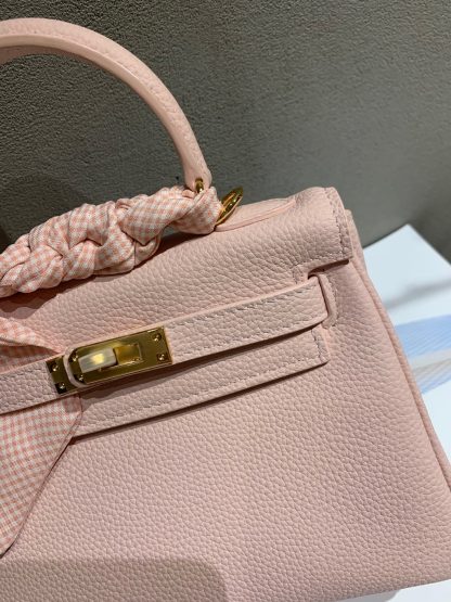Hermès pink upgraded version cute age-reducing handbag - Image 8