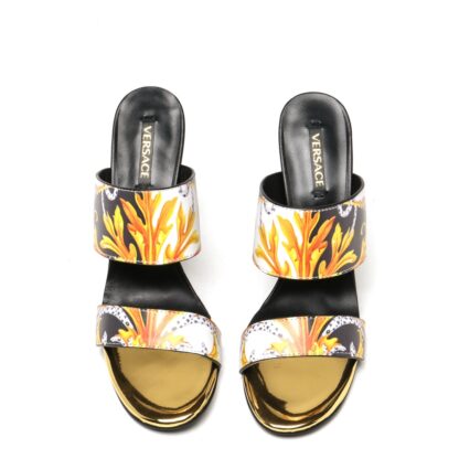 VERSACE New Fashion Printed Sandals High Heels - Image 4