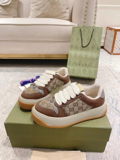 Gucci Chunky B series sneakers, couple style small fat thick-soled dirty shoes - Image 4