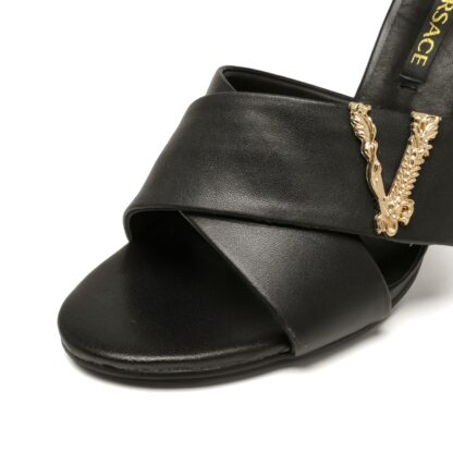 VERSACE V-buckle sandals high heels - Image 4