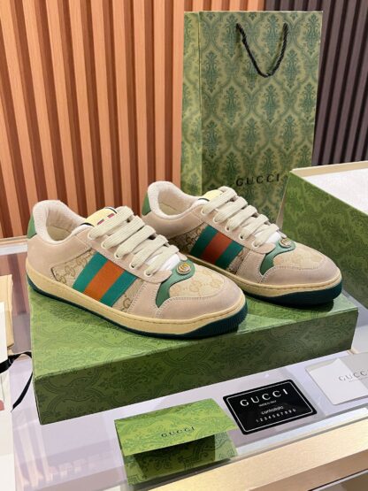 Gucci retro distressed elements, washed retro logo casual shoes on the tongue - Image 5