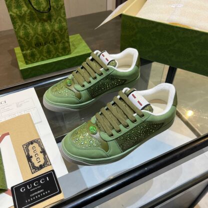 Gucci retro distressed elements, washed retro logo casual shoes on the tongue - Image 5
