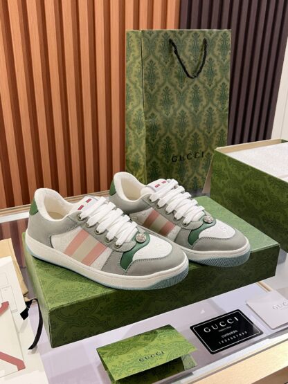 Gucci retro distressed elements, washed retro logo casual shoes on the tongue - Image 5