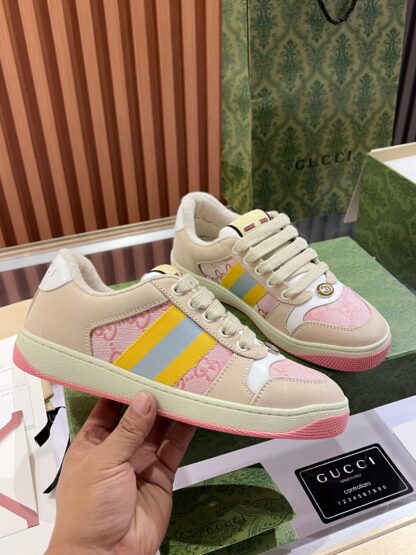 Gucci retro distressed elements, washed retro logo casual shoes on the tongue - Image 5