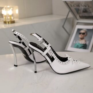 VERSACE new pointed leather high heels