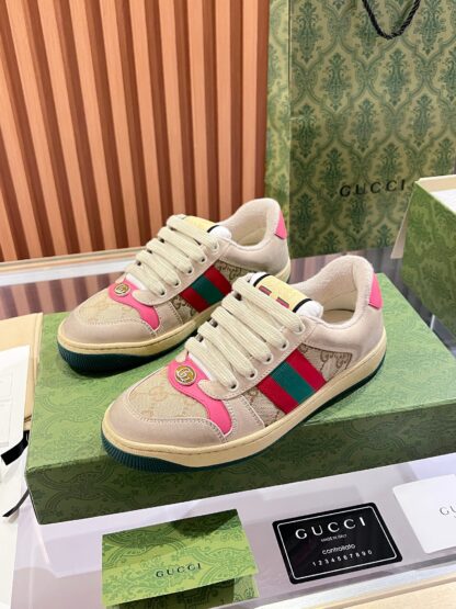 Gucci retro distressed elements, washed retro logo casual shoes on the tongue - Image 4
