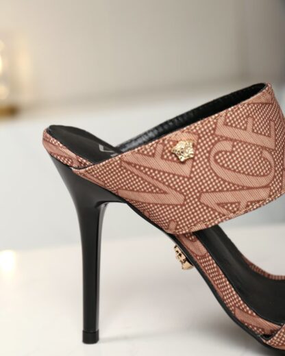 VERSACE New Open Toe High Heel Mules - Image 4