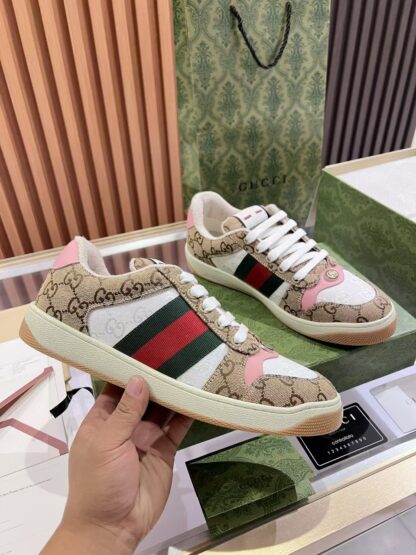 Gucci retro distressed elements, washed retro logo casual shoes on the tongue - Image 5