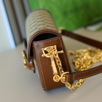 Gucci Horsebit 1955 saddle baguette bag - Image 4