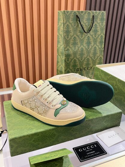 Gucci retro distressed elements, washed retro logo casual shoes on the tongue - Image 5