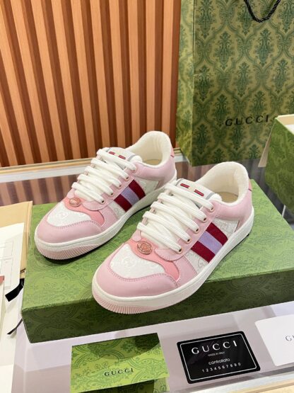 Gucci retro distressed elements, washed retro logo casual shoes on the tongue - Image 5