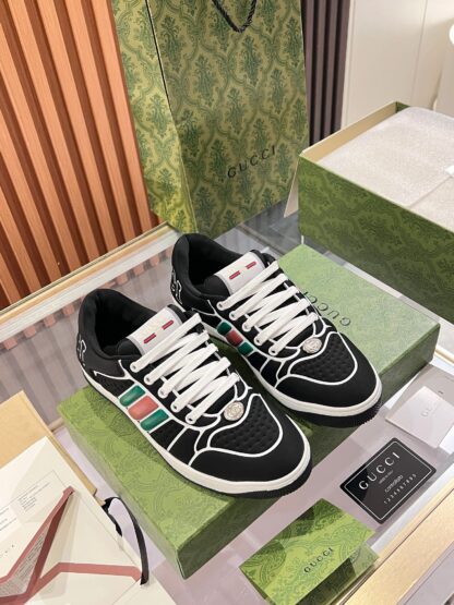 Gucci retro distressed elements, washed retro logo casual shoes on the tongue - Image 5