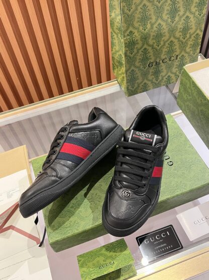Gucci retro distressed elements, washed retro logo casual shoes on the tongue - Image 5