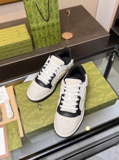 Gucci Early Spring Latest Hot 80 Couples Casual Retro Distressed White Shoes - Image 5