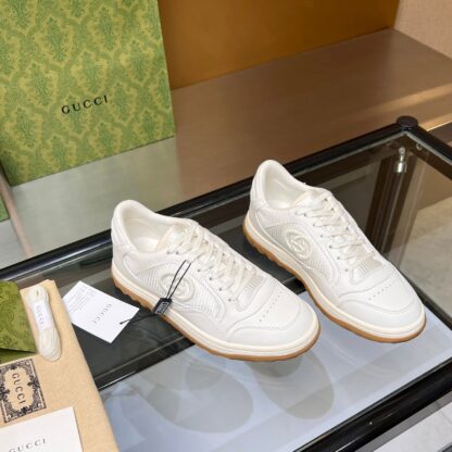 Gucci Early Spring Latest Hot 80 Couples Casual Retro Distressed White Shoes - Image 5