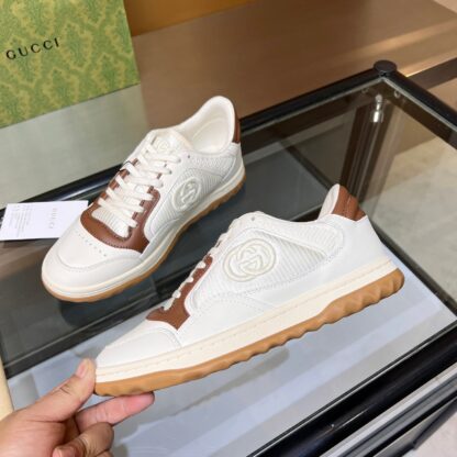 Gucci Early Spring Latest Hot 80 Couples Casual Retro Distressed White Shoes - Image 5