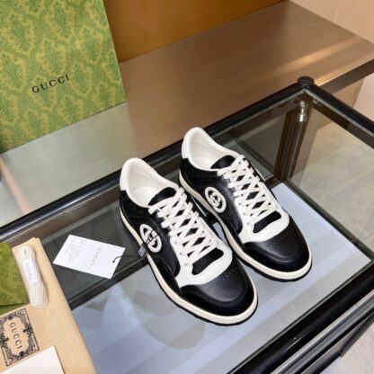 Gucci Early Spring Latest Hot 80 Couples Casual Retro Distressed White Shoes - Image 5