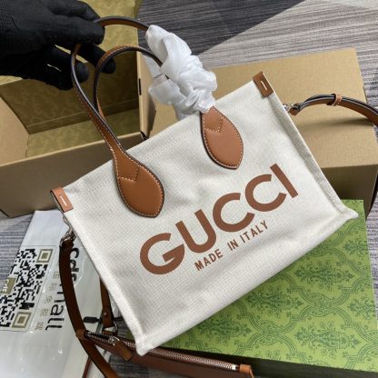 Gucci brown canvas bag - Image 4