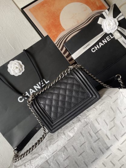 Chanel silver snap classic mom-style large handbag - Image 4