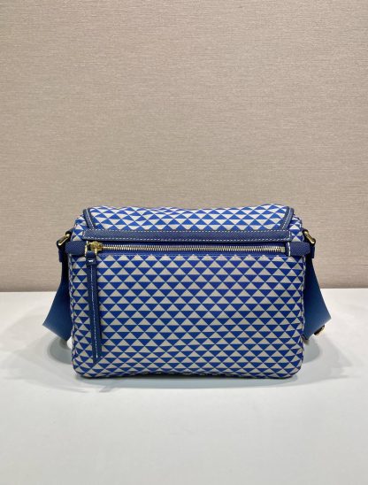 Prada triangle print messenger bag - Image 4