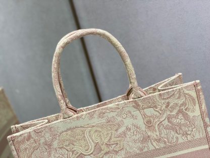 Dior Pink Tiger Large Book Tote Bag - Image 4