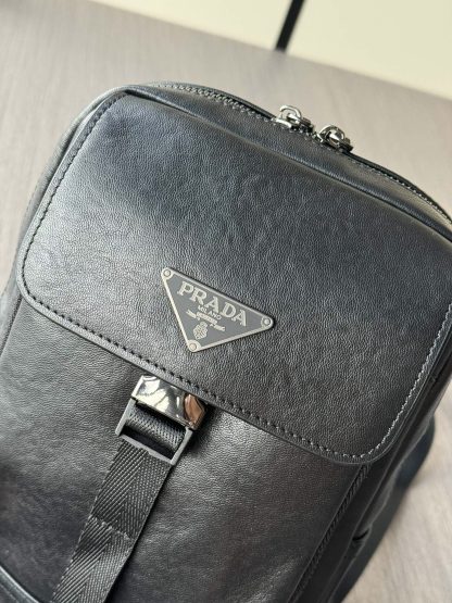 Prada Fashion Full Leather Chest Bag - Image 4