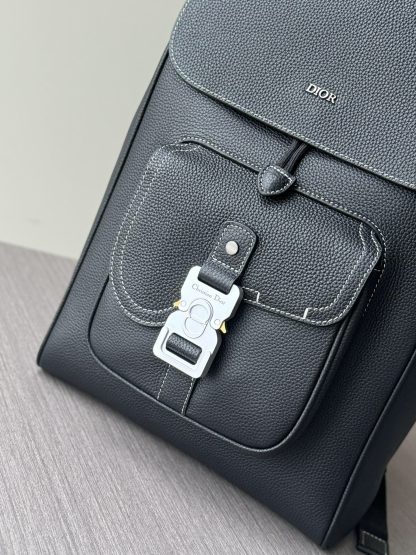 Dior full leather saddle flap backpack - Image 4