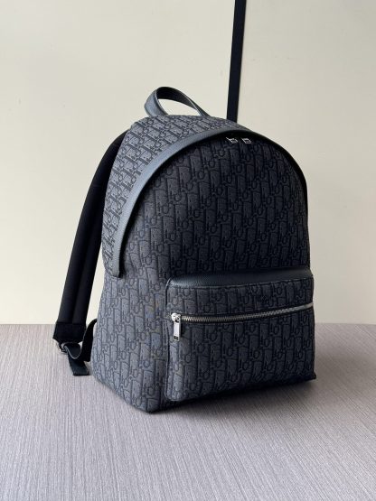 Dior black floral backpack - Image 4