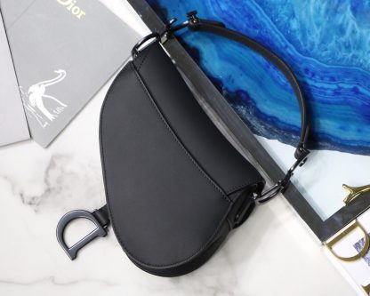 Dior saddle all black series saddle bag - Image 4