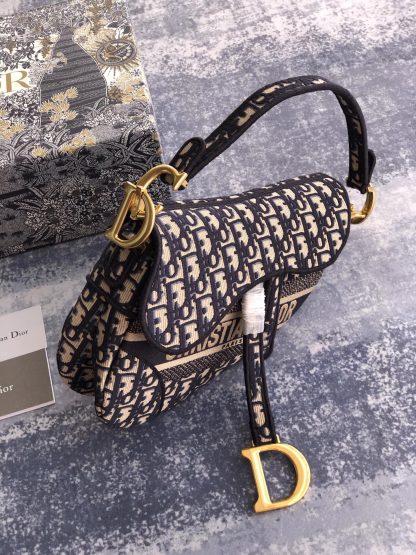 Dior Oblique Saddle Bag - Image 4