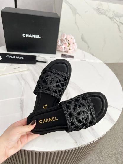 Chanel Spring/Summer new black luxury style light and elegant slippers - Image 3