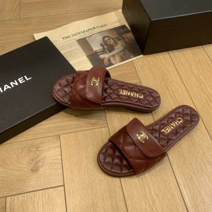 Chanel red versatile slimming slippers - Image 4