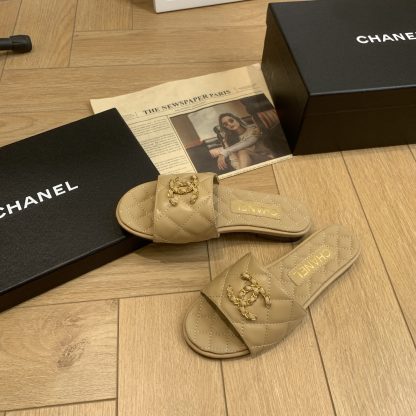 Chanel's new apricot-colored versatile slimming slippers - Image 4