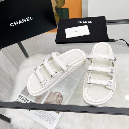 Chanel white early spring single shoes dancing shoes series delicate retro style slippers - Image 4