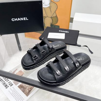 Chanel black early spring single shoes dancing shoes series delicate retro style slippers - Image 4