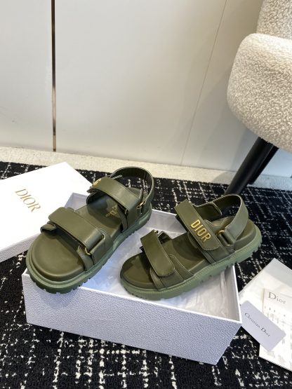 Dior popular Velcro one-strap studded flat sandals - Image 4