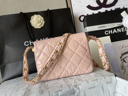 Chanel 23K cowhide wide shoulder strap shoulder bag - Image 4