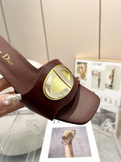 Dior burgundy temperament sandals - Image 4