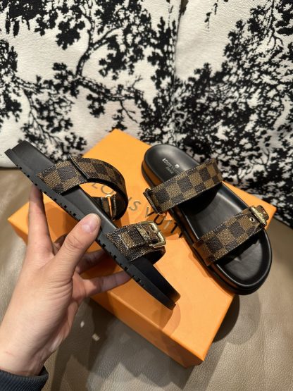 Louis Vuitton Checkered Slides - Image 4