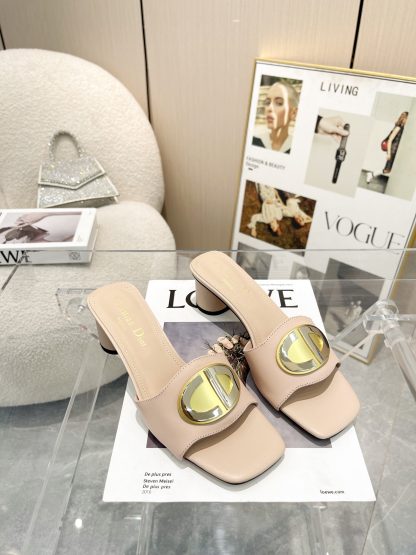 Dior Elegant Fashion Mid-Heel Sandals for Women - Image 4