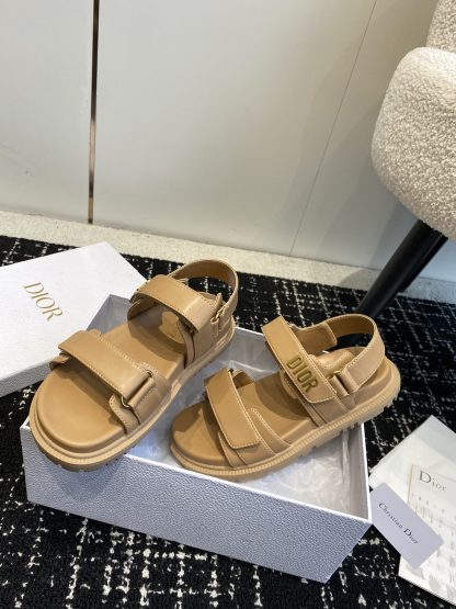 Dior studded flat sandals with a single strap - Image 4