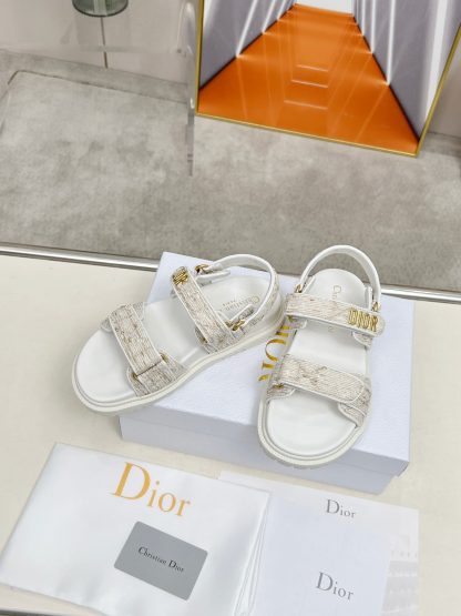 Dior versatile fashionable thick-soled sandals - Image 4