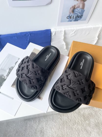 Louis Vuitton Velcro Embossed Slippers - Image 5