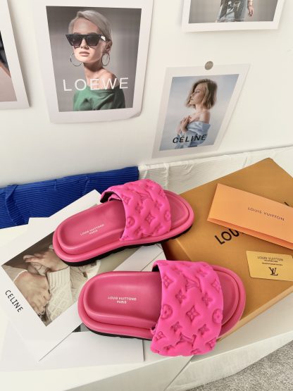 Louis Vuitton Velcro Embossed Slippers - Image 4